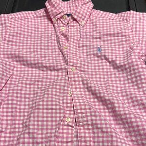 Pink Checkered Boys Shirt